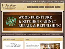 Tablet Screenshot of lefurniturerepair.com